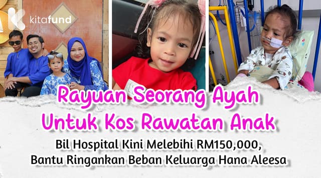 Perjuangan Hana Aleesa Belum Selesai, Kini Bil Hospital Menghimpit Keluarga